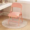 Silla Plegable para el Hogar Taburete Simple Silla con Respaldo Silla Portátil de Oficina Silla de Conferencia Silla de Computadora Silla de Comedor Silla de Dormitorio