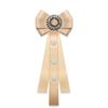 Venta directa del fabricante: Broche de Lazo de Tela con Pedrería Coreana, Pajarita Profesional para Camisa, Accesorio de Moda para Mujer, Pajarita JK