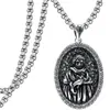 Knn-1227 Collar Resistente de Diseño de Nicho Europeo y Americano con una Personalidad Transfronteriza Única y Colgante de Estilo Religioso de Alta Gama