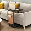 Mesa de centro móvel de cabeceira para casa, prateleira de armazenamento moderna, mesa de cabeceira simples para sala de estar, mesa de sofá, mesa lateral pequena para quarto
