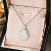 Collar de acero de titanio con cadena para clavícula femenina, imitación de calcedonia de hielo alta natural, Buda, accesorios de regalo de cumpleaños avanzados, venta al por mayor en vivo