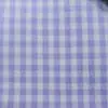 Tecido Texturizado Bolha Xadrez Tingido na Massa Vermelho e Azul Primavera/Verão, Padrão Xadrez Chaoyang, Material para Vestido e Camisa, Padrão Xadrez