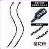 Xuchang Peluca Clip Único Chica Atractiva Trenzas Boxeadora Mechas Color de Cabello Rastas Pequeñas Estilo Festival de Música Y2K Cabello Trenzado Cola de Caballo Falsa