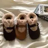 Zapatos de invierno para mujer, gruesos y cálidos, estilo Birkenstock, con elevador interno de altura y forro de felpa, adecuados para mujeres embarazadas, con un diseño de algodón esponjoso tipo nieve