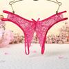 Tanga de Encaje Estilo Japonés para Mujer, Entrepierna Abierta, Cintura Baja, Transparente, Fotos Reales, Atrevido y Sexy, No Necesita Quitarse la Ropa Interior 233