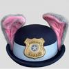 Chapéu cosplay Judy Coelho Judy Animal Louco Chapéu Coelho Policial Criança Orelha Chapéu Grampo de Cabelo
