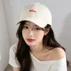 Gorra de Béisbol Bordada con Letras Estilo Coreano, Sombrero Versátil de Moda Urbana, Ropa para Exteriores, Sombrero de Sol para Adelgazar el Rostro