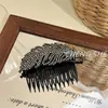 Peine para el Cabello de Lujo con Hojas de Pedrería, Peine Lateral de Pedrería de Lujo Ligero, Nueva Herramienta de Peinado para Mujeres
