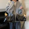 Bolso Retro Sencillo Tipo Bollo para Mujer, Estilo Nuevo, Sensación de Alta Gama, Bolso de Hombro Versátil con Cadena para Debajo del Brazo, Bolso de Mano de Gran Capacidad
