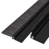 Tira de Cepillo de Aleación de Aluminio Negra Cepillo Industrial a Prueba de Polvo Máquina Herramienta Gabinete Bloqueador de Agua Canal a Prueba de Polvo Sellado Cepillo de Rueda para Deshierbe