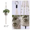 Bolsa de Malla para Maceta de Flores Amazon Transfronteriza, Cesta Colgante para Maceta de Plantas, Bolsa de Malla Colgante para Maceta Tejida Decorativa Bohemia