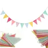Banderines Triangulares de Yute DIY Hechos a Mano Decoraciones de Navidad y Bodas Bolsas de Arpillera Coloridas Banderines Triangulares Banderines de Fiesta en Stock