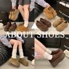 Otoño e Invierno 2025 Todo Incluido Suela Gruesa Aumentadora Suela Blanda Versátil Slip-On Casual Zapatos Retro Birkenstock con Forro Polar para Mujer Zapatos de Moda