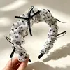 Diadema de Malla con Corazones y Lunares de Temperamento para Mujer Diadema Ancha de Borde Alto Calavera Accesorios para el Cabello que Alisan el Rostro Antideslizante