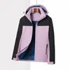 Chaqueta de Trabajo Impermeable a Prueba de Viento para Exteriores Personalizada Tres en Uno con Logo Impreso Bordado de Bloques de Color de Alta Calidad