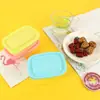 Caja de Conservación Fresca Sellada de Plástico, Caja de Comida Rectangular Apta para Microondas, Caja Sellada Transparente, Caja de Almacenamiento de Cocina, Caja de Almacenamiento de Muestras de PP