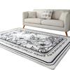 Alfombra de Cachemira de Imitación Simple Abstracta Engrosada Absorbente Felpudo para el Hogar Dormitorio Mesa de Centro Sofá Alfombra Estera Venta al por Mayor