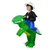 Disfraz inflable de dinosaurio divertido para montar niños y adultos Tyrannosaurus Ropa de muñeca inflable de moda en internet Ropa de actuación