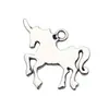 Accesorios para Joyería de Aleación Retro DIY Colgante de Unicornio Caballo Pendientes Hechos a Mano Llavero Colgante Pequeño Venta Caliente Transfronteriza