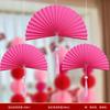 Diseño de Habitación de Boda apto para Bodas Red Lantern Bodas Dormitorio Sala de Estar Decoración con Flores Suministros de Boda Bola de Panal Colgante de Techo