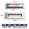 Hebilla de Acero Inoxidable para Puerta Corredera con Manija Oculta Tirador Empotrado para Puerta de Gabinete Tirador Invisible para Muebles de Gabinete Manija Empotrada