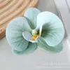 Cabeza de flor de Phalaenopsis, simulación de pétalos, accesorios de bricolaje, tocado hecho a mano, horquilla, decoración de boda sobre película, flor al por mayor