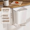 Mesa Auxiliar de Té con Cubo de Basura Móvil, Plástico, Sin Taladro, Cubo de Basura Doméstico, Rectangular, Contenedor de Almacenamiento de Basura de Cocina Montado en la Pared