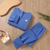 Conjunto de Roupa Íntima Térmica Infantil para Fase de Desenvolvimento, Roupas e Calças de Outono para Crianças Maiores, Conjunto de Duas Peças de Base para Meninos e Meninas Bebês para o Inverno