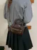 Nova bolsa de ombro versátil para mulheres outono 2026, estilo retrô para o dia a dia, leve, padrão de bolinhas, bolsa tote simples