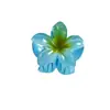 Pinza para el Cabello de Flor de Plumeria Transfronteriza de 6 cm, Pinza de Garra Floral de Alta Gama de Moda, Pasador Elegante, Pinza de Tiburón para la Parte Posterior de la Cabeza, Accesorio para el Cabello