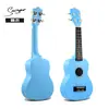 Ukelele Colorido de 21 pulgadas Ukelele de Madera de Cuatro Cuerdas Guitarra Pequeña de Fibra de Carbono Instrumento Musical Infantil Tocable