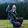 Chaqueta Azul de Concha Dura Estilo Luo Tuo, Chaqueta de Montañismo para Exteriores a Prueba de Viento e Impermeable para Mujer Tres en Uno, Hecha a Medida para Hombre