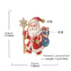 Broche Tema Natalino Europeu e Americano Papai Noel Árvore de Natal Boneco de Neve Festival de Flores Decoração de Roupa Acessórios de Pino