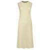 Miyake 2026 Verão Novo Estilo Casual Cor Sólida Saia Irregular Gola Redonda Slim Fit Vestido Plissado Escama de Peixe para Mulheres