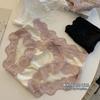 Ropa interior de encaje francés puro y sexy para mujer, entrepierna de algodón, nuevos calzoncillos de encaje satinado para niñas y damas