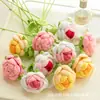 Flores artificiales de ganchillo hechas a mano, materiales DIY para crear ramos de rosas, regalos del Día de San Valentín y arreglos florales para el hogar