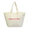 Bolsa feminina de lona de grande capacidade 2026 bolsa tote feminina em cores de doce, bolsa de ombro simples e moderna para o dia a dia urbano