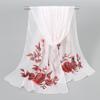 Lenço de Chiffon Estampado Novo Primavera e Outono Clássico Estampa de Leopardo Lenço Joker Feminino Lenço Longo Protetor Solar Atacado XQ295