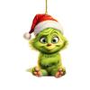 Colgante Bebé Grinch Transfronterizo Decoración Navideña para las Fiestas Colgante Decorativo para Árbol de Navidad Colgante Plano Acrílico