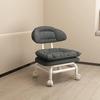Taburete con Ruedas y Respaldo para Uso en Casa, Taburete para Sofá, Taburete Móvil y Giratorio para Niños Pequeños, Silla Taburete Pequeña con Forma de Nube
