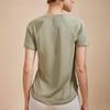 Ropa de Yoga, Ropa de Yoga para Mujer, Tops Deportivos de Manga Corta para Fitness, Camisetas Holgadas de Secado Rápido Profesionales para Correr, Cubre-Ropa de Verano