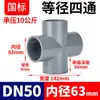 Rongsheng Tubería de PVC Diámetro Igual Cuatro Vías Conector Plano Upvc Juego Completo de Accesorios para Tubería de Drenaje de Plástico 25 32