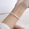 Pulsera de Corazón de Perla Amatista de Plata Esterlina S925 de Fujian y Guangdong para Mujer Estilo Ins Moda Nicho Pulsera Exquisita de Alta Gama