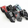 Gravata estilo coreano masculina estampada em poliéster pequena gravata casual padrão britânico pequena gravata fabricante em estoque