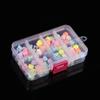 Caja de plástico transparente rectangular de 8 compartimentos, equipo de pesca, aretes, joyero organizador de almacenamiento cubierto, caja de subempaque de múltiples compartimentos para piezas