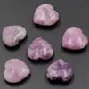 Piedra de cristal natural ágata 20 mm adornos pequeños de amor sin agujero forma de corazón piedra desnuda joyería diy decoración transfronterizo