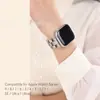 Adecuado para Apple Watch iWatch 89 Generación S11Se Correa de Reloj Metálica Hueca con Forma de Diamante Cóncava y Convexa