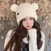 Chapéu Feminino Versátil Outono e Inverno Estilo Coreano Proteção Quente para Orelhas Largo para Cabeça Grande Veludo Peludo Mostra o Rosto Pequena Bolsa Chapéu de Lã