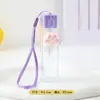 Botella de Spray con Garra de Dibujo Animado Lindo Lanyard Botella Recargable Portátil Spray Desinfectante de Alcohol para Loción Botella de Spray Pequeña