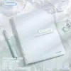 Cuaderno de Hojas Sueltas Brillante, Ligero y Semitransparente para Estudiantes, Cuaderno Rellenable Grueso B5, Cuaderno Macaron de Alto Valor